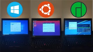 Windows 10 vs Ubuntu vs Manjaro XFCE  Speed Test [upl. by Arakawa]