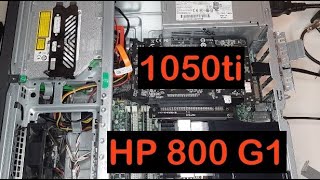 HP Elitedesk 800 G1 SFF full size GPU install [upl. by Nyledam520]