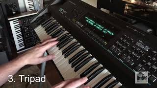 Ensoniq VFXSD  Demo  Polyphonic Aftertouch  Sounds Only [upl. by Westney]