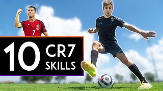 TOP 10 Cristiano Ronaldo Skills [upl. by Cirilla297]