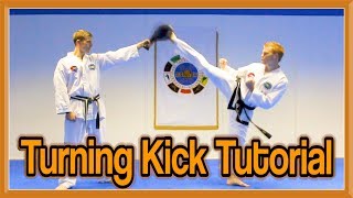 Taekwondo Round KickTurning Kick Tutorial  GNT How to [upl. by Annaehr956]