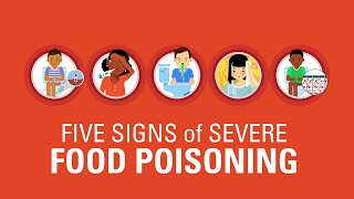 Five Signs of Severe Food Poisoning [upl. by Neerol]