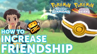 Pokémon BDSP  How to Increase Friendship [upl. by Itsym]