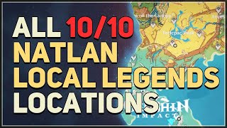 All Natlan Local Legends Locations Genshin Impact [upl. by Coral]