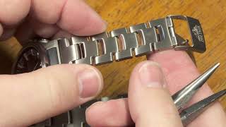 Casio Titanium Bracelet Adjustment [upl. by Wauters]