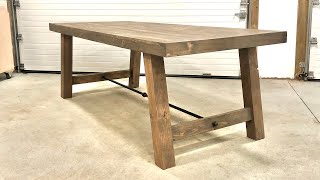 DIY Industrial Farmhouse Table [upl. by Marentic]