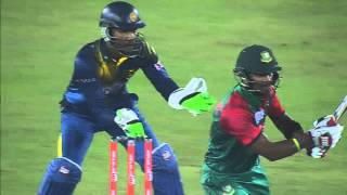 Bangladesh vs Sri Lanka I Asia Cup 2016 I Sabbir Rahmans 80 Runs [upl. by Latsyrhk]