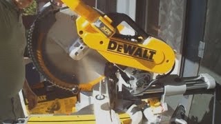 DWS780 Review How to Use Miter Saw Dewalt Double Bevel [upl. by Drusilla144]