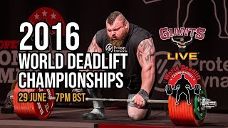 FULL SHOW  World Deadlift Championships 2016  FULL amp UNCUT [upl. by Ornie]