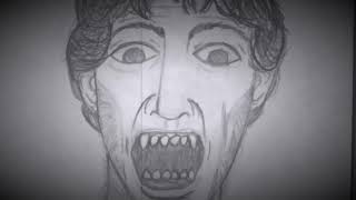 American Werewolf in London Transformation Sketches by a 12 Year Old [upl. by Sabanrab]