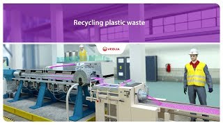 Recycling plastic waste  Veolia [upl. by Ennayrb]