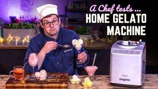 A Chef Tests a Home Gelato Machine  Sorted Food [upl. by Ellecram]