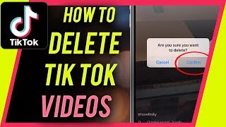 How to DELETE a TIKTOK video [upl. by Naneek161]