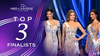 72nd MISS UNIVERSE  Top 3  Miss Universe [upl. by Ck]