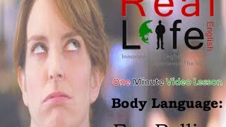 13  Body Language Eye Rolling  1 Minute English Lesson [upl. by Ayanahs]