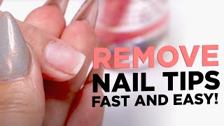 The Best and Safest Way to Remove Nail Tips [upl. by Ludewig]