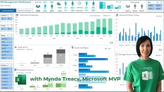 Interactive Excel HR Dashboard  FREE Download [upl. by Nosam]