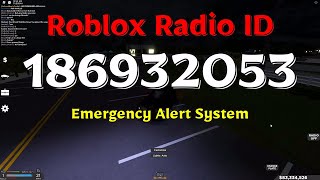 Emergency Alert System Roblox ID [upl. by Archangel]