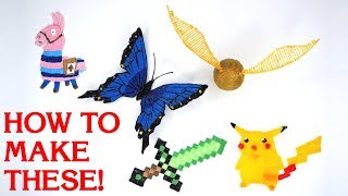 3D Pen Art  5 EASY Ideas for Beginners [upl. by Imhskal992]