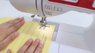 LEARN TO SEW Level 1 Lesson 3 MACHINE STITCHING PRACTICE Machine Basics Seam Allowance Corners [upl. by Sulecram]