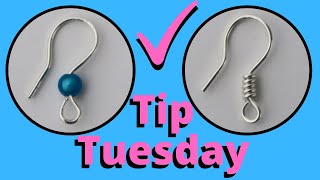 How to Make Earring Hooks  Tip Tuesday  DIY Jewelry Findings [upl. by Hay]