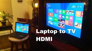 How to Connect Laptop to TV using HDMI  Easy amp Fun [upl. by Bast]