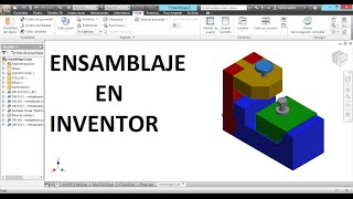 Ensamblaje en Inventor parte 1 [upl. by Neurath]