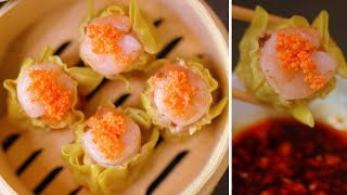 DIM SUM  Shrimp Siu Mai Dumpling Recipe [upl. by Anirod]