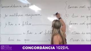 9  Concordância Verbal  Grasiela Cabral [upl. by Artima]