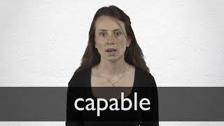 How to pronounce CAPABLE in British English [upl. by Stacey]