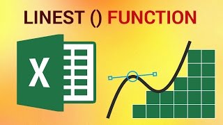 How to Use the LINEST Function in Excel 2016 [upl. by Coop]