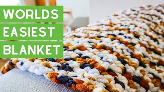 How to Crochet a Chunky Blanket [upl. by Ailsa]