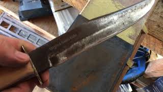 Restoring A Solingen Original Bowie Knife [upl. by Alcott]