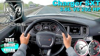 2019 Dodge Charger 36L V6 SXT 292 HP TOP SPEED AUTOBAHN DRIVE POV [upl. by Aidualc]