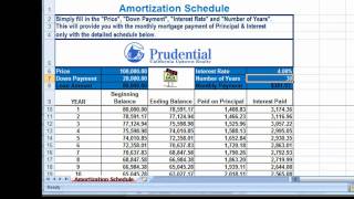 FREE Excel Amortization Mortgage Payment Calculator [upl. by Yendys341]