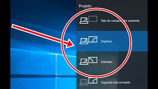 Estender imagem da tela do computador pc para tv  configuração VGA e cabo HDMI  Windows  P [upl. by Nowd734]