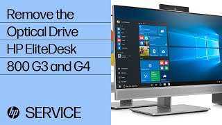 Remove the Optical Drive  HP EliteDesk 800 G3 and G4  HP [upl. by Hickey]