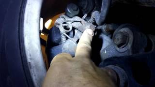 20160926 VW Audi Parking Brake Caliper Seized Hand Brake [upl. by Jelena]