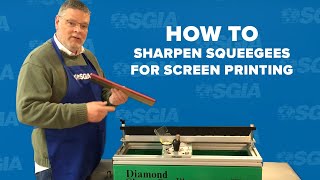 Screen Printing Squeegee Sharpening [upl. by Lamberto]