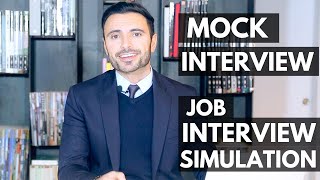 Job Interview Simulation and Training  Mock Interview [upl. by Neehar980]