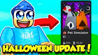 The PET SIMULATOR X HALLOWEEN UPDATE IS HERE [upl. by Eladnor]