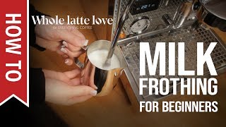 How To Milk Frothing for Beginners 5 Tips [upl. by Asenev]