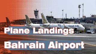 Plane Landings at Bahrain Airport [upl. by Wagoner]