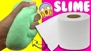 PROBANDO SLIME 💦 CON PAPEL DE BAÑO SIN PEGAMENTO [upl. by Annotahs581]