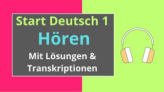 Hören A1 Start Deutsch 1  German Listening Exam A1 [upl. by Derina]