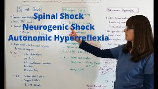 Spinal Shock Neurogenic Shock amp Autonomic Hyperreflexia [upl. by Ettesyl]