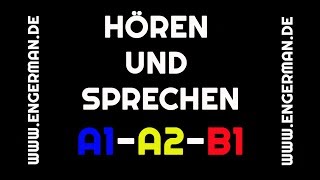 Hören und Sprechen 1  A1A2B1  mit Untertiteln [upl. by Einehpets]