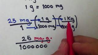 PASAR DE MILIGRAMOS A KILOGRAMOS Conversión de unidades [upl. by Chere532]
