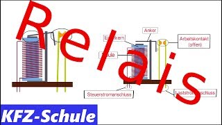 Relais  Steuerstrom und Laststrom  Erklärung [upl. by Yrollam]