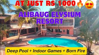 Cheapest Staycation in Alibaug At Just Rs 1000  Elysium Resort in alibaug Resort in Alibaug  4k [upl. by Ariahs]